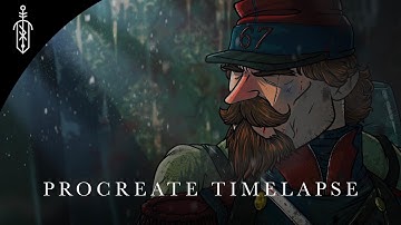 French Soldier // Procreate Timelapse // Concept Art