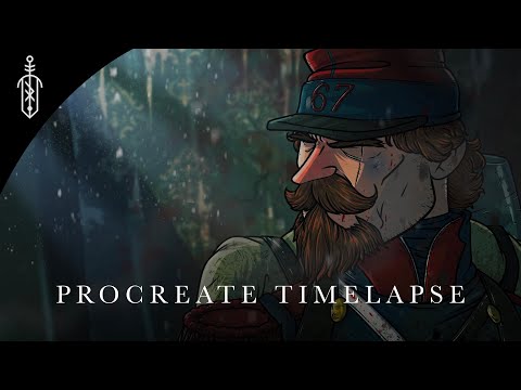 French Soldier // Procreate Timelapse // Concept Art