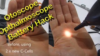 Welch Allyn Otoscope Ophthalmoscope Battery Hack - Make it bright again!