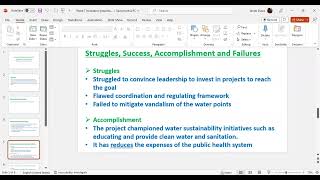Clean water access and sanitation presentation