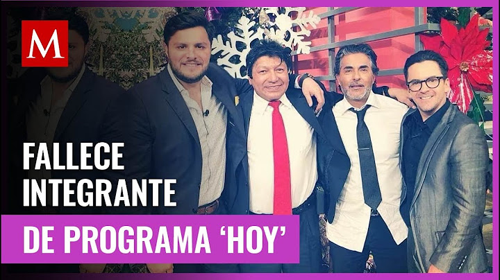Integrante del Programa 'Hoy' fallece; así lo despidieron sus compañeros