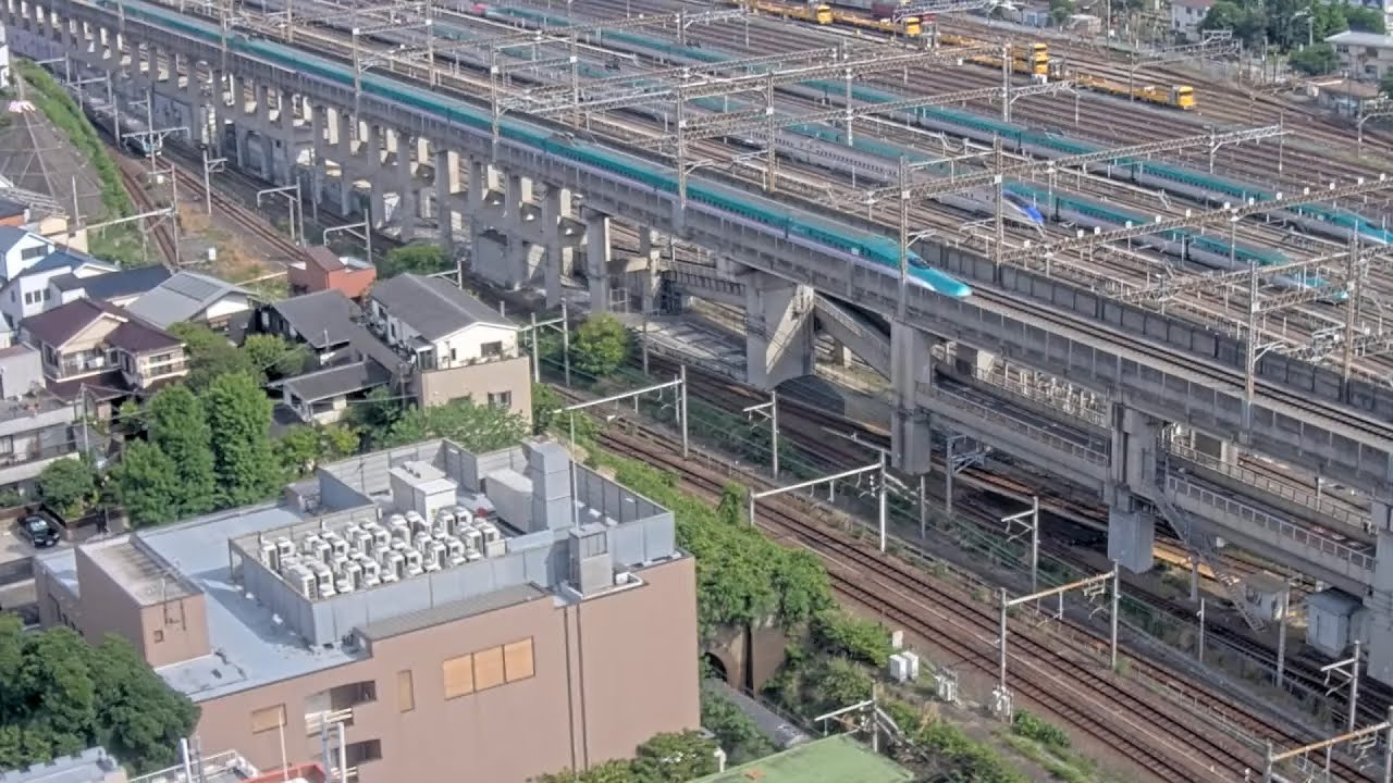 【LIVE】 東京新幹線車両センター周辺の鉄道風景（ライブカメラ）