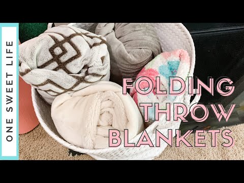 How to Roll Blankets | folding blankets