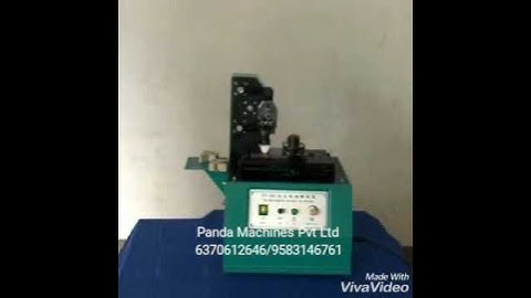 Semi Automatic Mineral Water Batch Coding Machine