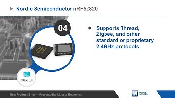 Nordic Semiconductor nRF52820 Bluetooth® 5.2 System-on-Chip (SoC) — New Product Brief | Mouser
