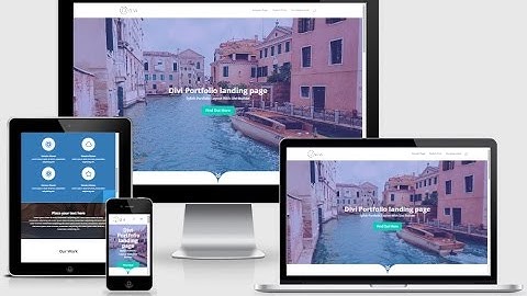 Stylish Portfolio Landing Page - Divi layout for a creative agency