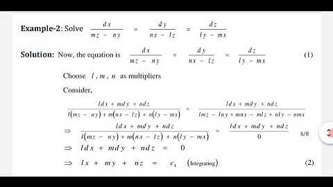 Solving simultaneous differential equations with three variables by Method of choosing multipliers