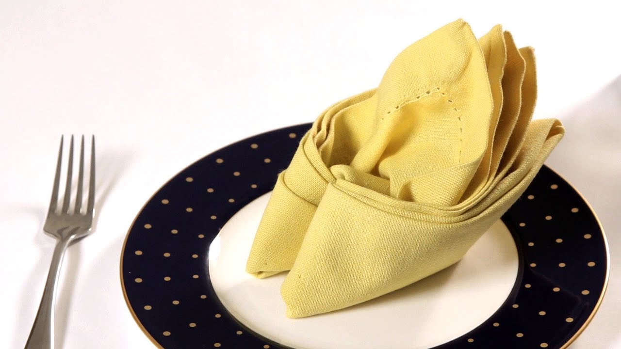 How to Fold a Napkin into Bird of Paradise Napkin Folding YouTube