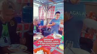 Having our breakfast at Barangay Keytodac, Lebak. Thank youbpo sa accommodation