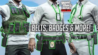 GTA Online How To Get IAA Badges + Cop/Gun/Medic/Guard Belt DIRECTOR MODE Clothing Glitches 1.58