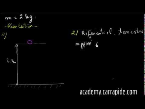 Exercice D Application Mouvement De Chute Libre Terminale 