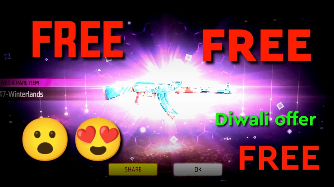 diwali dhamaka offer all reward collected free gun carrot diamond royale  opening new  opening video