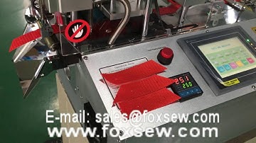Automatic Webbing Cutter with Hole Puncher Cutting different Shapes