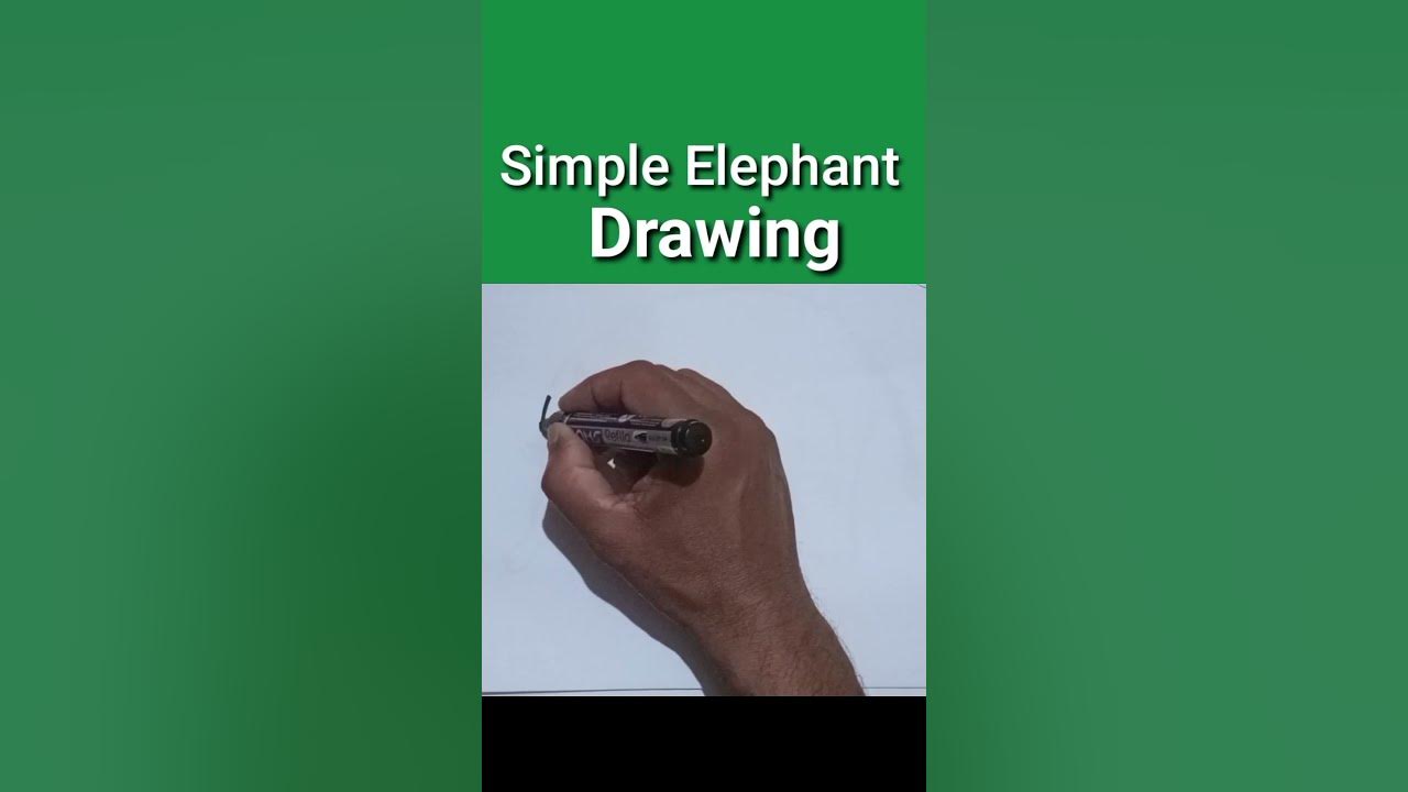 How to draw a beautiful Elephant easily step by step 🪜 simple drawing