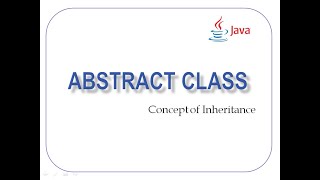 #5 Abstract Class in Java | Concept of Inheritance | ISC Syllabus