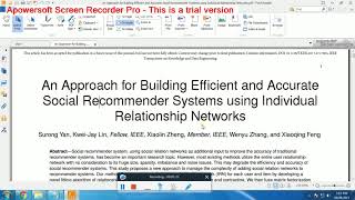 IEEE 2017 -2018 JAVA PROJECTS An Approach for Building Efficient and Accurate
