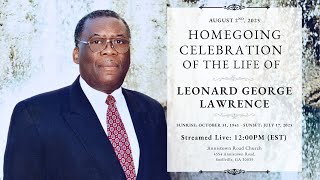 Leonard George Lawrence - Homegoing Service - August 2nd, 2025