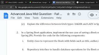 Class - 13 | MidTerm Discussion | Advanced Java