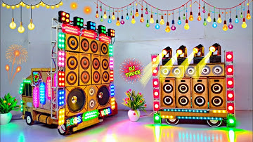 Mini Dj Truck Loading At-Home by cardboard making dj truck and sharpy light big dj setup the mini dj