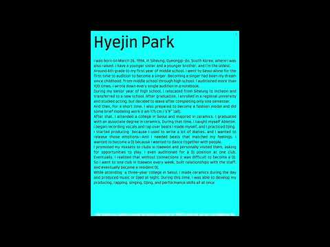 The third full-length album ‘So Much Have Fun’ by 박혜진 Park Hye Jin out now on February 23, 2026