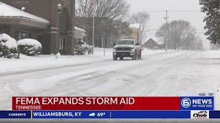 FEMA public assistance available to more counties after Winter Storm Fern
