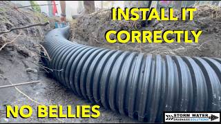 How To Install Corrugated Drain Pipe Correctly - Yard Drainage DIY