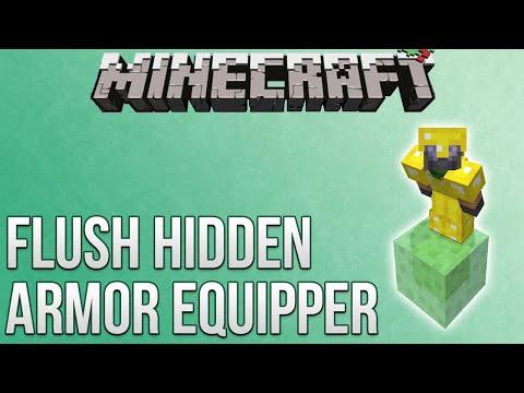 Minecraft: Flush Hidden Armor Equipper Tutorial (Redstone Advent Calendar)