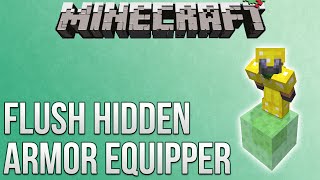 Minecraft: Flush Hidden Armor Equipper Tutorial (Redstone Advent Calendar)