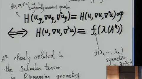 GPDE Workshop - A Liouville theorem and some remarks on non-linear elliptical equations
