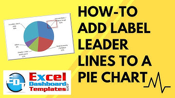 How-to Add Label Leader Lines to an Excel Pie Chart