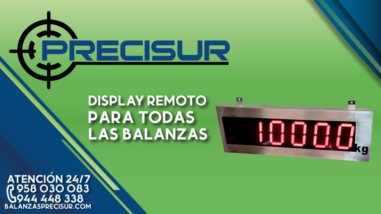 Display Remoto para mostrar pesaje de balanzas. - YouTube