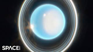 Uranus in 4K James Webb Space Telescope sees the planet, its rings and moons
