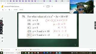 ACT math Q75