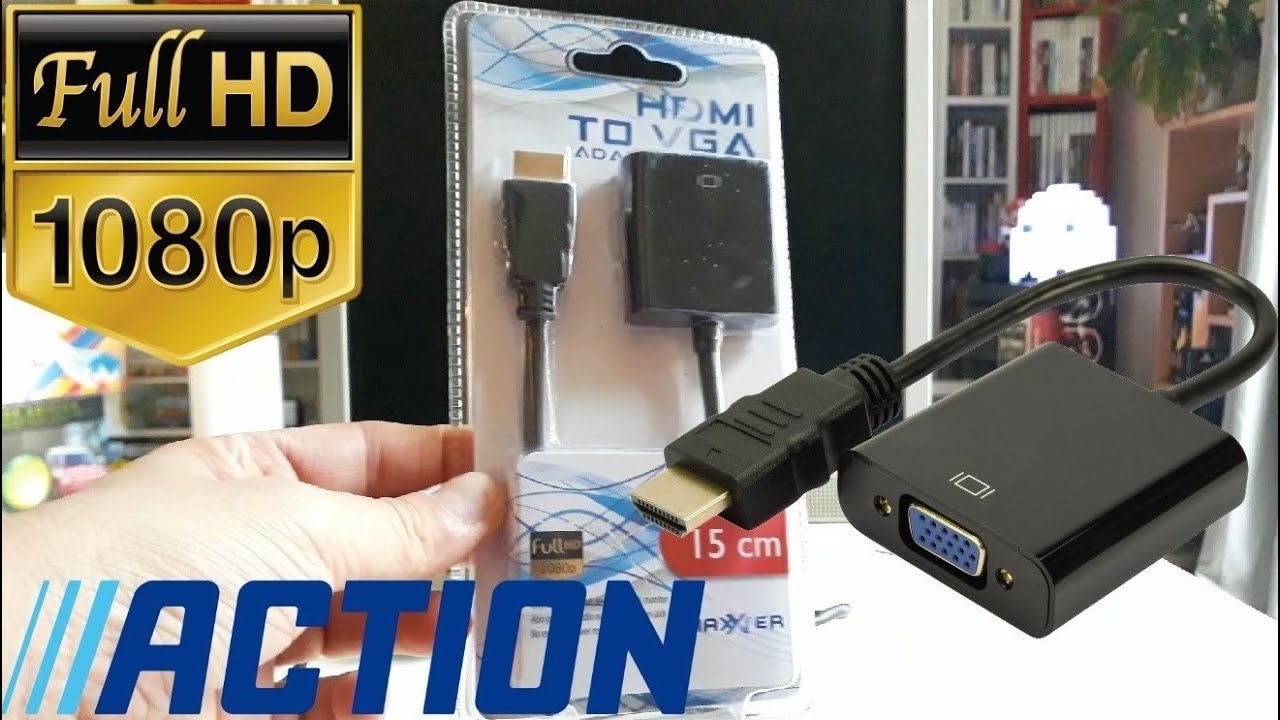 TEST Adaptateur HDMI / VGA de chez ACTION: jouer à vos consoles