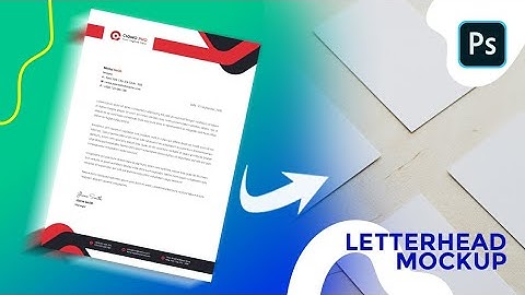 Create Letterhead Mockup Using Photoshop | How to make mockup | Use of vanishing point