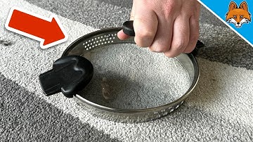 Clean your Carpet in Minutes with a Pot Lid💥(Suprising)🤯