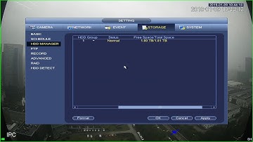 IP｜4 How to set HDD initial configuration -Dahua
