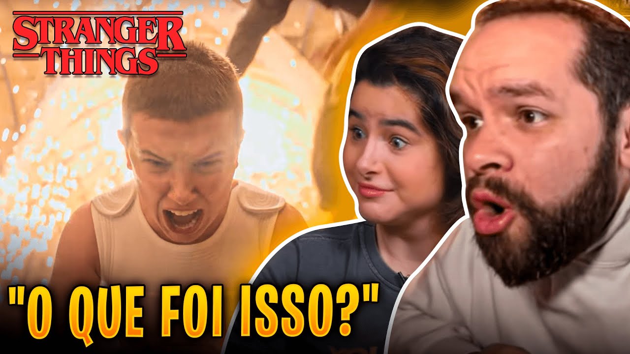 YOUTUBERS REAGINDO AO TRAILER DO STRANGER THINGS 4