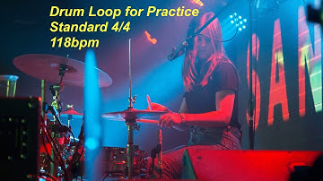 Drum Loop for music learners - 4/4 - 118bpm