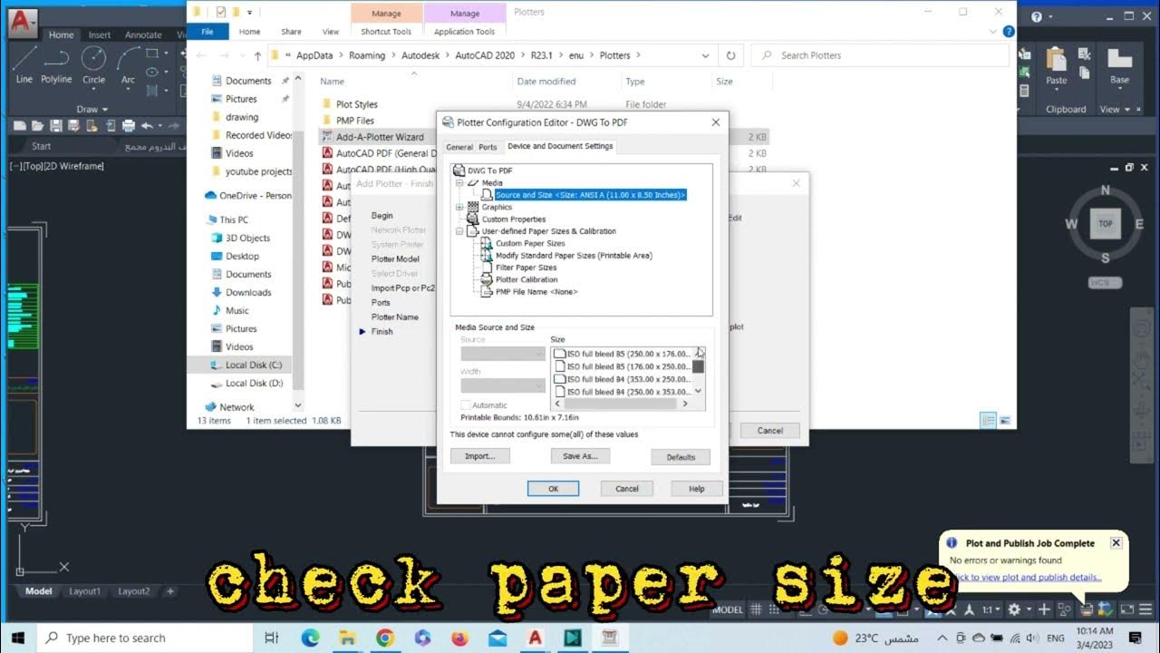 Autocad Plotter Configuration File