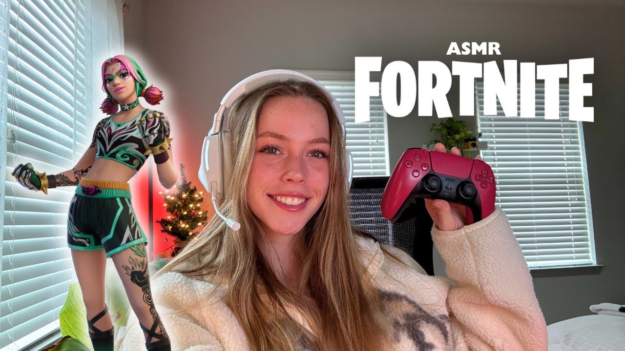 Fortnite ASMR (part 2) | controller sounds and whispering (WE GET A DUB!!)