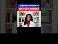 Congestive Heart Failure Overview Part 1 Systolic vs Diastolic... #Shorts #healthiswealth724