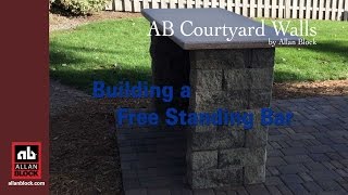 How to Build a Free Standing Bar with Countertop