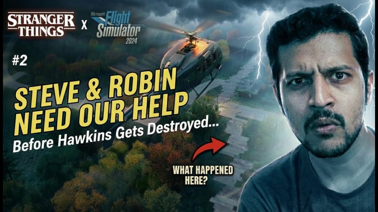 I Flew Chopper Through Storm to Help Steve & Robin I Stranger Things ...