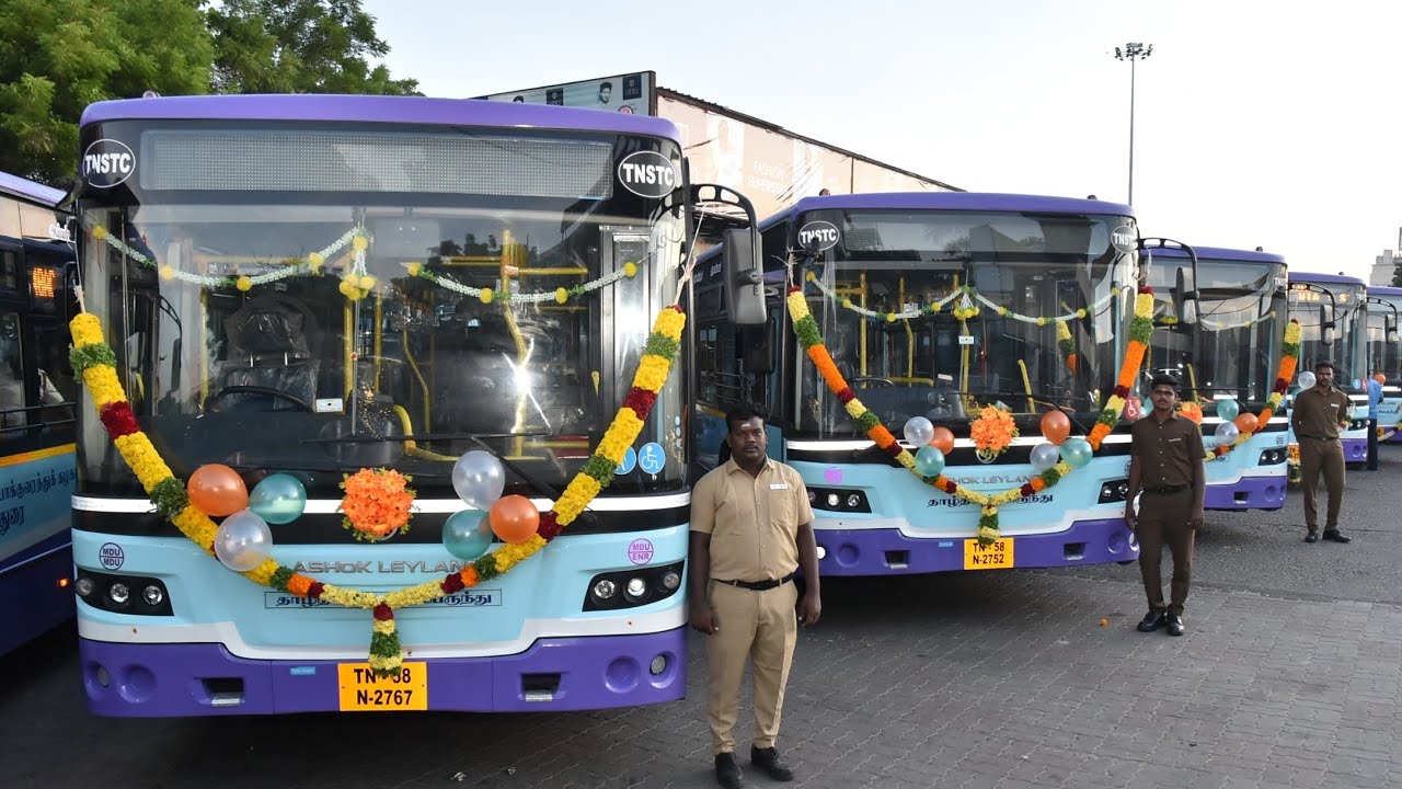 TNSTC MADURAI 🩵💜ULE Inauguration | தமிழ்நாடு அரசு போக்குவரத்து கழகம் தாழ்தள  புதிய பேருந்து🔥🤩🎉