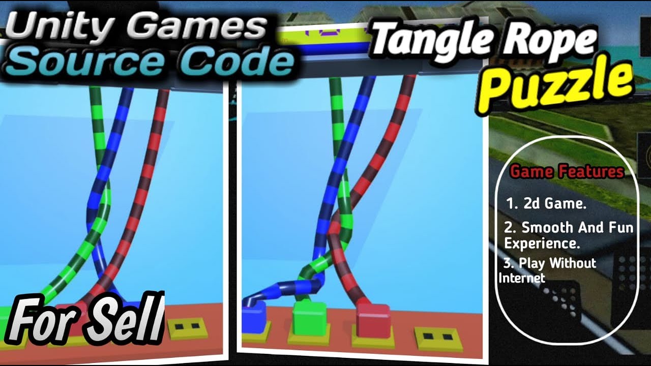 Tangle Rope Puzzle 2D Game Source For Sell | Unity Game Source For Sell ...