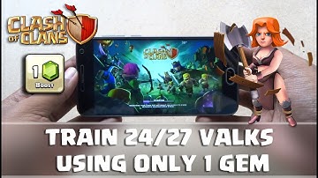 [BUG FIXED] Train 27 Valkyrie using 1 gem | Without Dark Elixir | Clash of Clans Glitch |