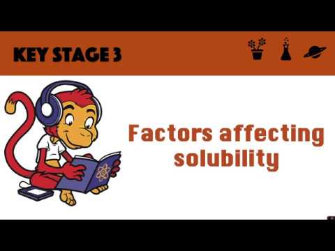 Factors affecting solubility