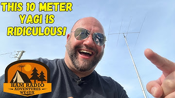 10 Meter 4 Element Yagi On 50 Foot Pneumatic Mast
