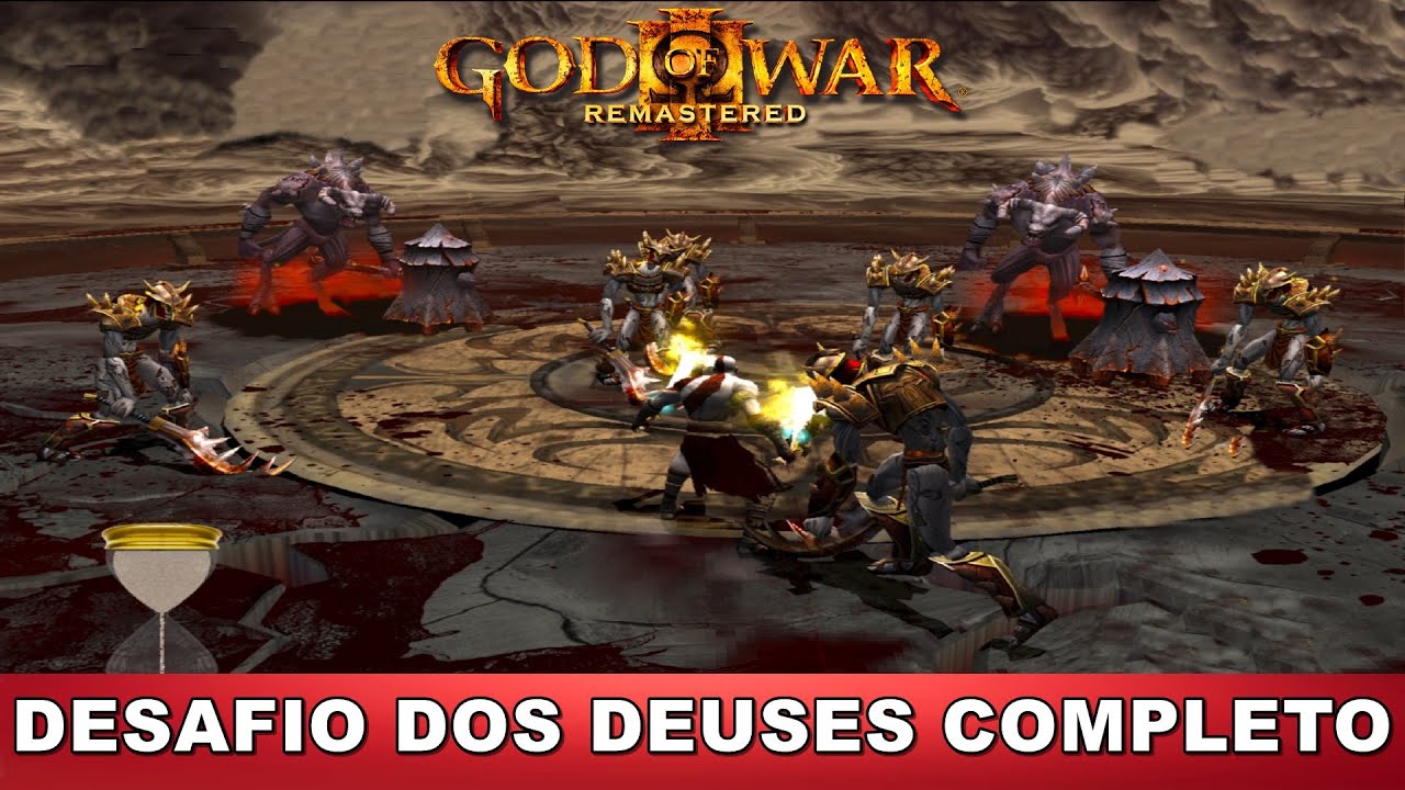 GOD OF WAR 1 DEFINITIVE EDITION - Desafio Dos Deuses 100% Completo! Passei Sufoco Mas Concluí Tudo 🍷